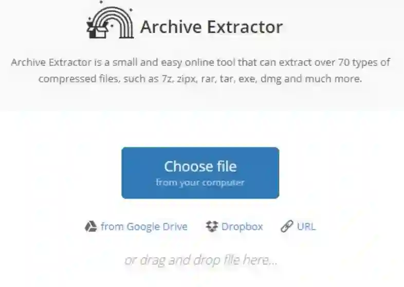 Archive Extractor sponsors tons of archive files, so it's useful for more than only RAR files.