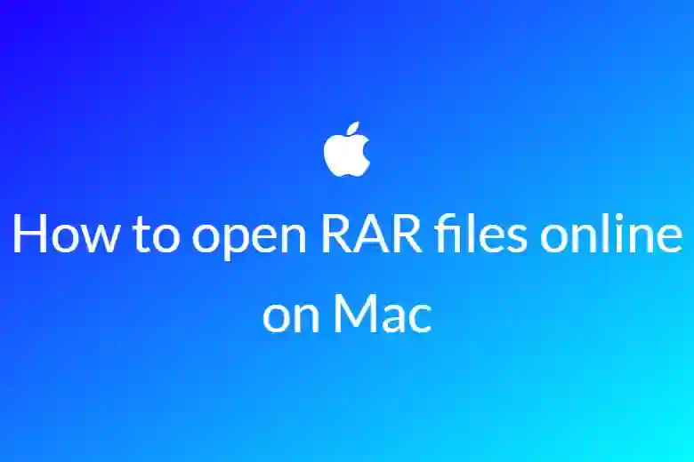 How to open RAR files online on Mac