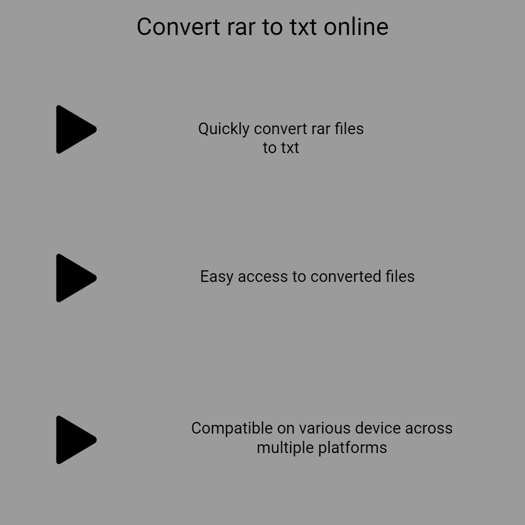 convert rar to txt