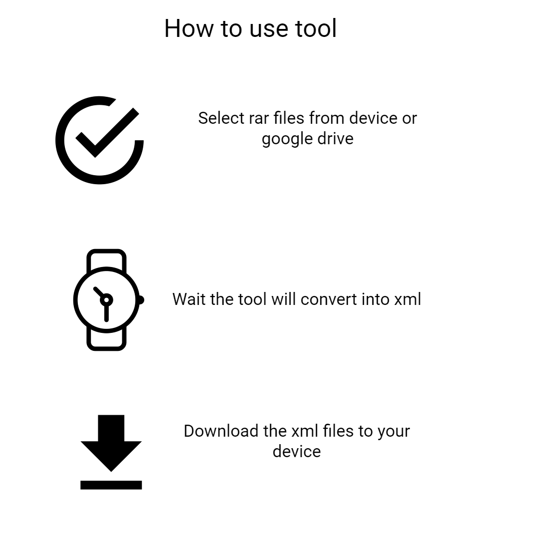 convert rar to xml format online free