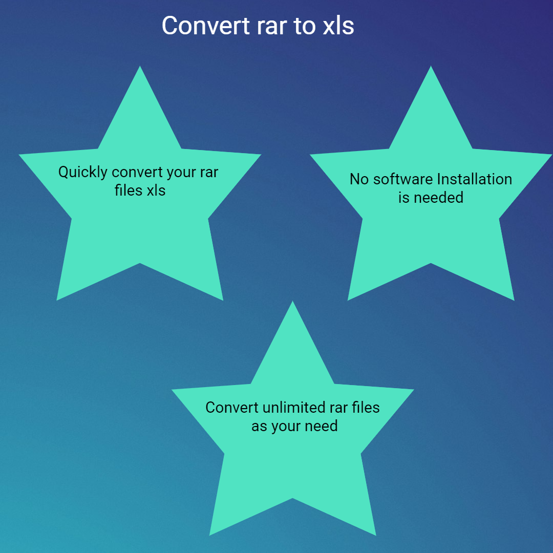 convert rar to xls