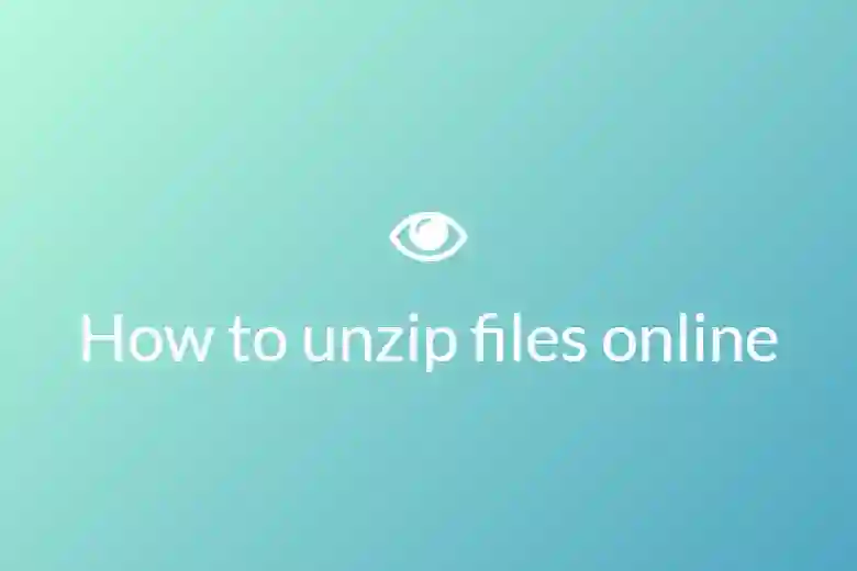 How to unzip files online